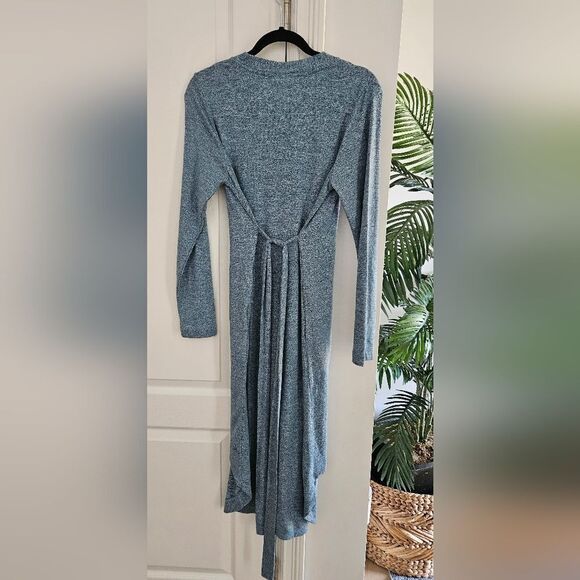 Blue Button-Up Cardigan Dress - Picture 4 of 9